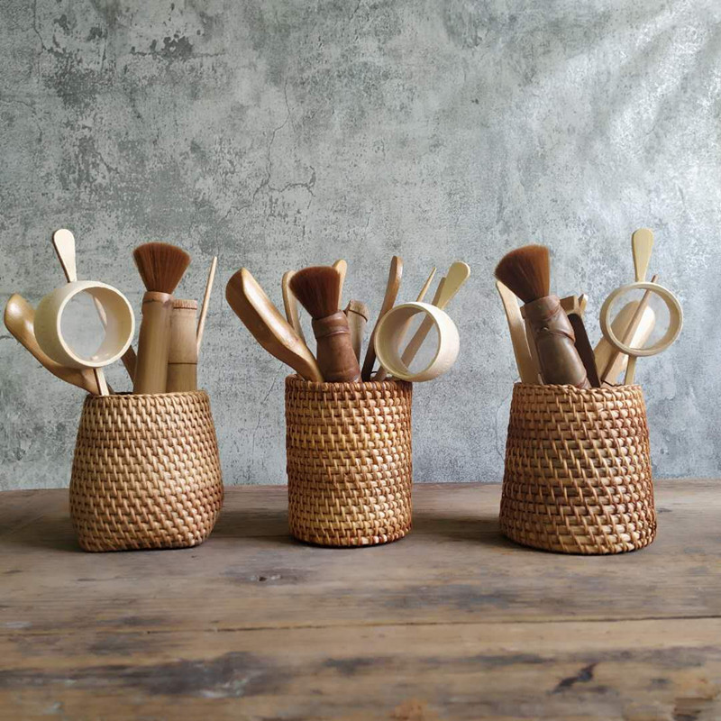 Fuji tea ceremony Six gentlemen set to drink tea kung fu tea accessories bamboo tea cup tea tea for upscale