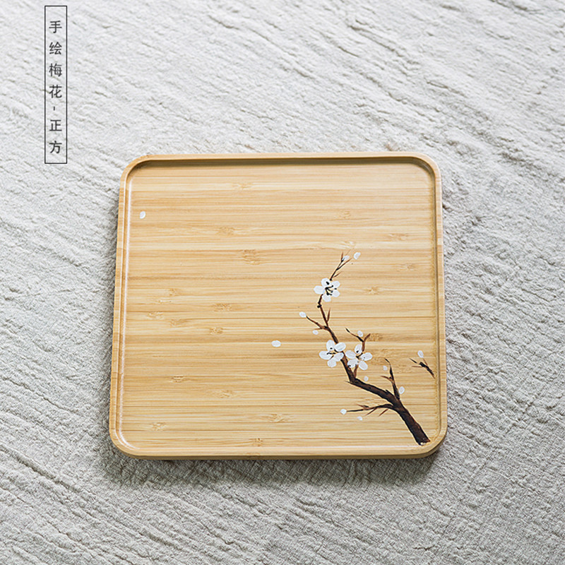 Small tea tray Home Jane Joyday style tea Mini Dry Tea Terrace Utilita Tea With Bamboo Rectangular deft Tea Sea