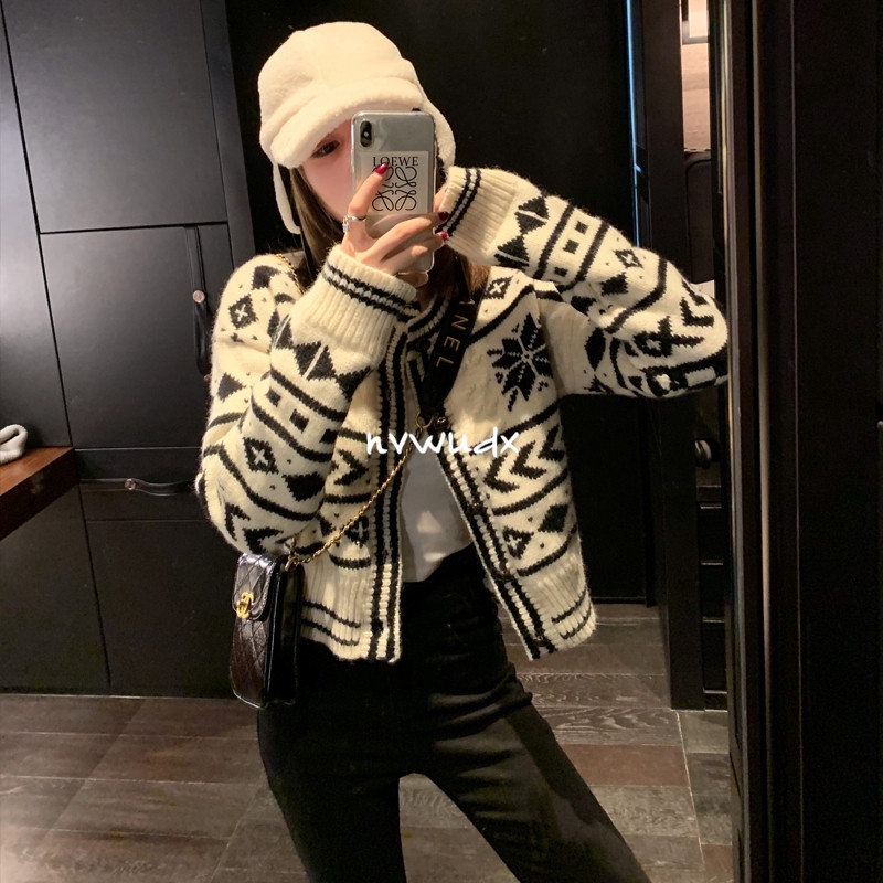 Sandro Duffy cardiovert cardiovert hoodie sweater sweater sweater jacket woman autumn Korean version Body Fashion Casual Blouse