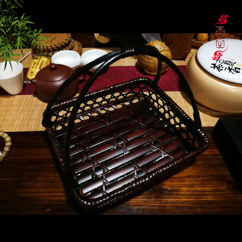 Bamboo Handicraft Basket Fruit Basket Fruit Basket Tea Table Tea Table Tea Box