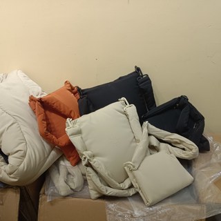 In stock for orders, minimalist streamline, unisex, mobile phone bag, pillow bag, backpack