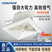 Zhengye exhaust fan 12-inch ventilation fan kitchen mute embedded ceiling duct exhaust fan BPT15-23C-1