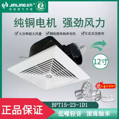 Jinling exhaust fan 12 inch kitchen dressing room ceiling ventilation fan 8 10 inch ceiling type powerful silent exhaust fan