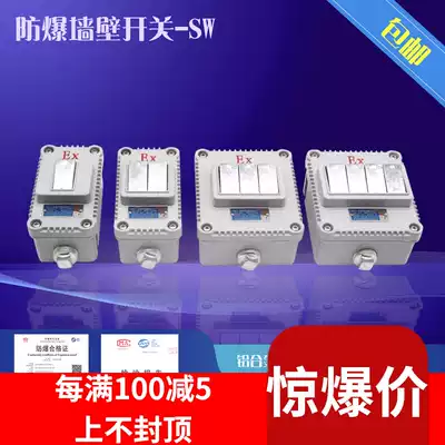 Explosion-proof switch 220V10A open and concealed wall switch 86 type single open wall socket lighting switch