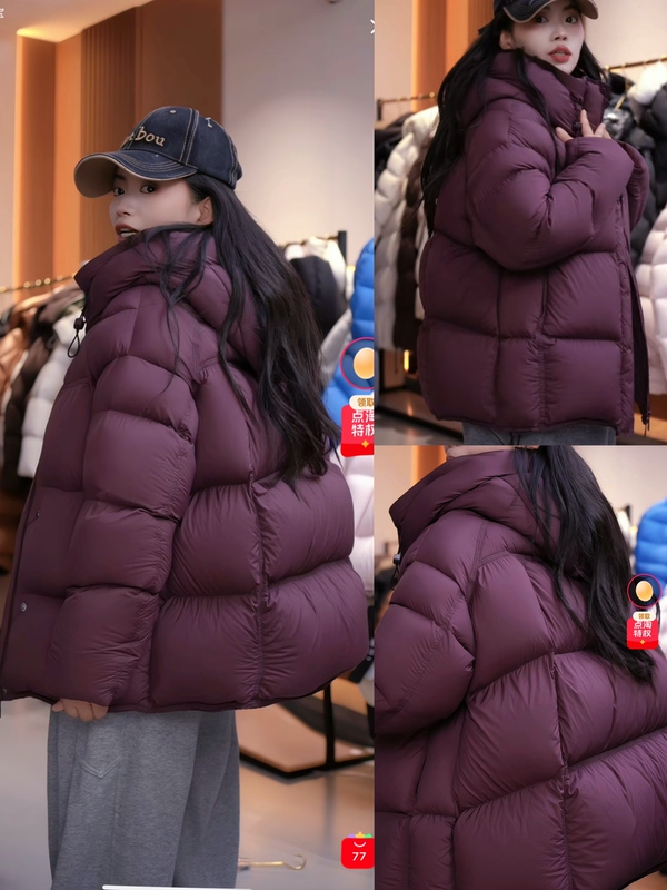 Five-Color Goose down Thickened Slimming Puff Short down Jacket for Women Five-Color Goose down Thickened Slimming Puff Short down Jacket for Women