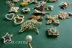 Anne Castle | Western Antique Pearl Pearl Trâm Trang sức Trang trí Bộ sưu tập Vàng Vintage Vintage / Hai - Trâm cài