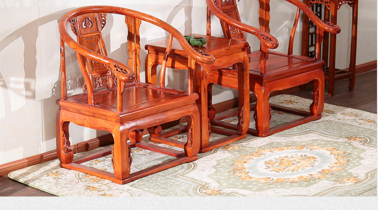 Rắn gỗ nội thất Dongyang khắc gỗ sofa gỗ ghế sofa cung điện ghế đặc biệt ba mảnh - Bàn trà mẫu bàn sofa gỗ đẹp