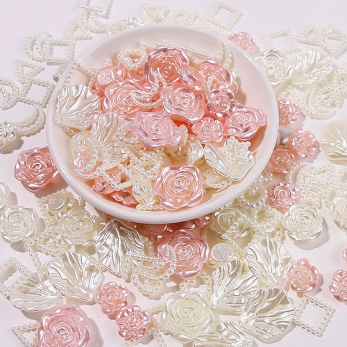 Кремовый чехол для телефона из жемчуга, аксессуар с аксессуарами, набор материалов ручной работы, барсетка, «сделай сам»