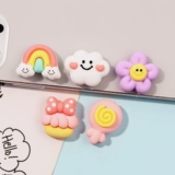 Мультяшный кремовый чехол для телефона, аксессуар, аксессуары ручной работы, с медвежатами, в цветочек