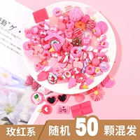 Флуоресцентная зеленая роза красная смесь 50 штук