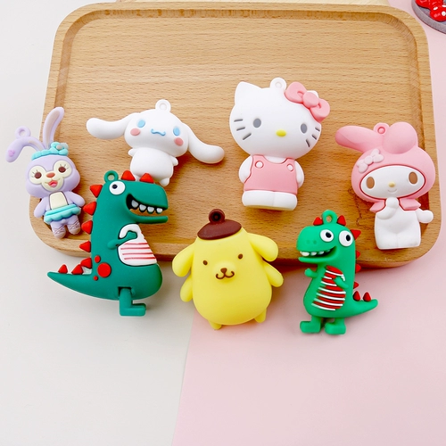 Мультяшная кремовая кукла, чехол для телефона, набор материалов, силиконовая барсетка с аксессуарами, «сделай сам»