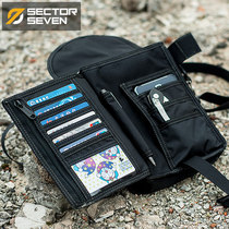 Gloves Home 7th District Mens Tide Outdoor shoulder bag Black Multifunctional IPAD Satchel EDC Shoulder Card Bag