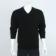 2018 nam mới dày áo len cashmere nguyên chất mùa thu và mùa đông v-cổ rắn màu áo len len