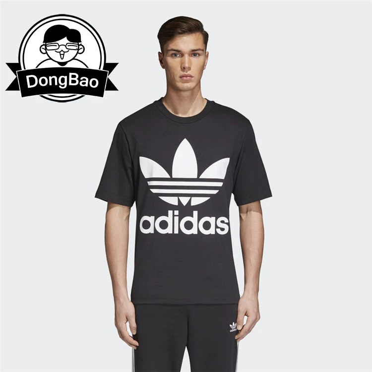 Áo thun ngắn tay nam tháng 4 của ADIDAS clover - Áo phông thể thao