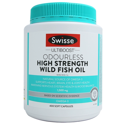 Австралия Swisse Deep -Sea Мягкие капсулы рыбьего жира 1500 мг омега -3 без рыбного запаха 400 беременных импортировали