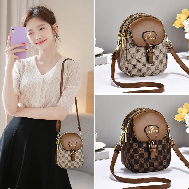 Genuine Leather Bag for Women, Mini Phone Bag, Women's Bag, 2026 New Fashion Crossbody Bag, Soft Leather Versatile Shoulder Bag