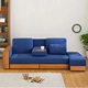 Nhật Bản tối giản vải có thể gập lại và có thể giặt sofa giường đơn đa chức năng dual-mục đích căn hộ nhỏ với giường sofa lưu trữ - Ghế sô pha