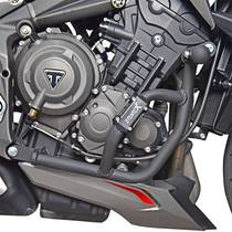 STUNTCX adapted Triumph 765RS Trident 660 guard bar anti-fall bumper retrofit spring buffer bar