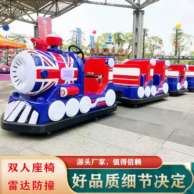 Large trackless train Square shopping mall trackless sightseeing electric small train scenic area outdoor square amusement equipment