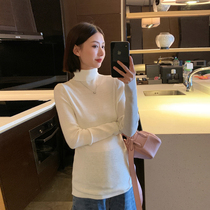 Maternity wear autumn and winter tops knitted sweaters maternity sweaters autumn inner high-neck knitted bottoming shirts versatile autumn and winter clothing