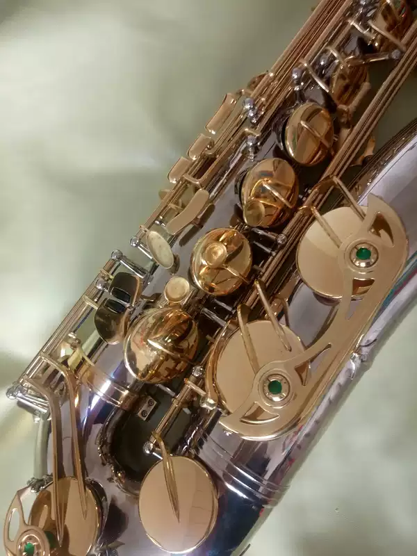 Pháp Salman Đồng thau phương Tây tenor saxophone gió B giai điệu hai màu sườn đôi saxophone cung cấp đặc biệt guitar điện