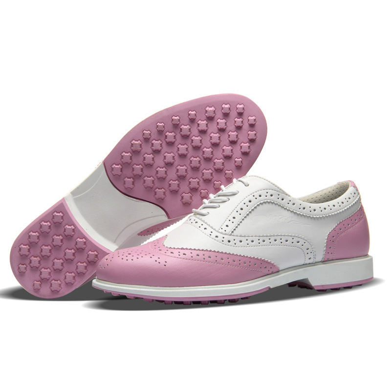 New golf shoes women's waterproof breathable shoes golf soft bottom fixed spikes fashion sports women's shoes