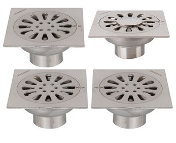 Roca Copper Floor Drains 5A0029C0N Square Floor Drains 10cm