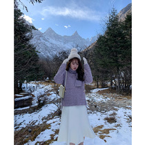 Toe tendons fat mm spring French pocket sweater womens 2021 new lazy foreign style small fragrant knitted top