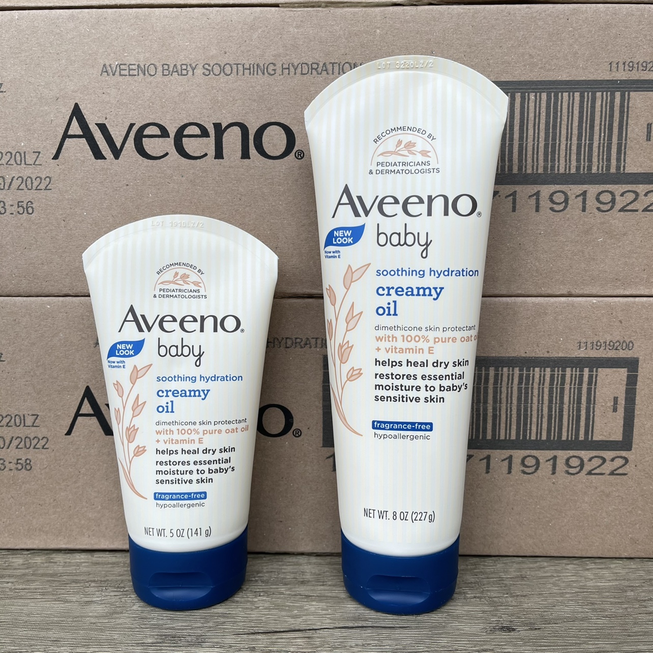 Spot Native American version of aveeno aveeno Dark Blue Cover Oatmeal Baby Baby Cream 227g