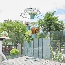 Flower Shelf Outdoor Patio Outdoor Terrace Garden Outdoor Floor-Style Iron Art Shelf Climbing Vines Season-quarter Yard Stepped