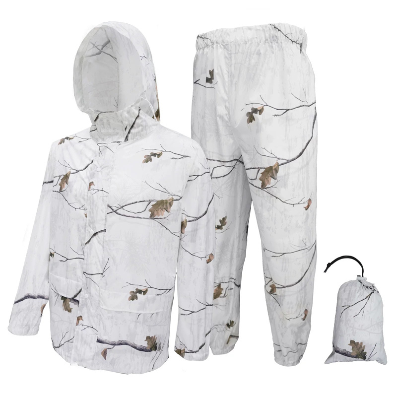 Split Tactical Outdoor Camouflage Raincoat and Rain Pants Set, Windproof, Waterproof, Camouflage, Hunting, Cycling, Hiking, Fishing Raincoat Split Tactical Outdoor Camouflage Raincoat and Rain Pants Set, Windproof, Waterproof, Camouflage, Hunting, Cycling, Hiking, Fishing Raincoat