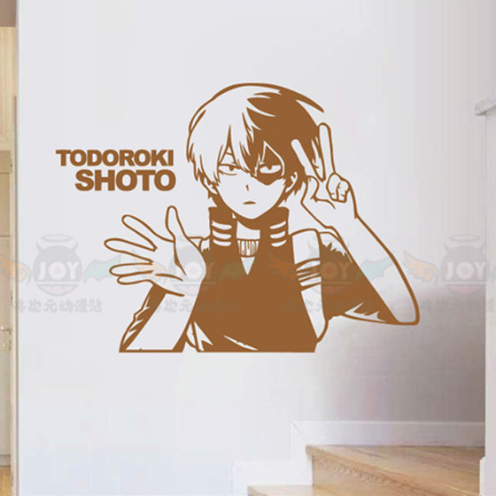 My Hero Academia poster self-adhesive wall sticker Bakugo Katsuki peripheral Green Valley car sticker pain sticker sticker dormitory decoration