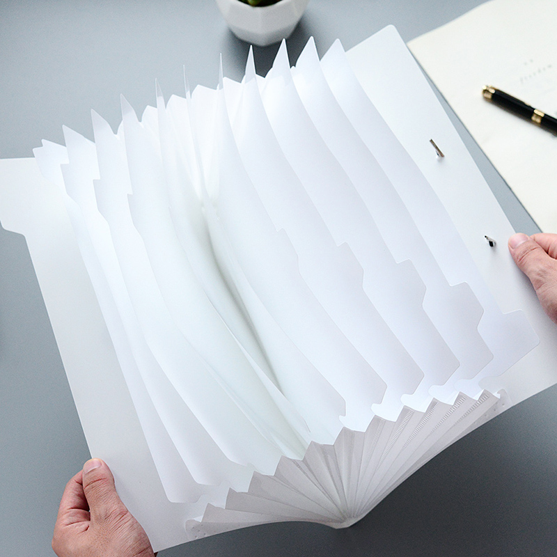 Brief Stationery Creative Rope Buckle Multifunction Organ Bag Multilayer Information Paper Bag Bill A4 File Containing Clip-Taobao