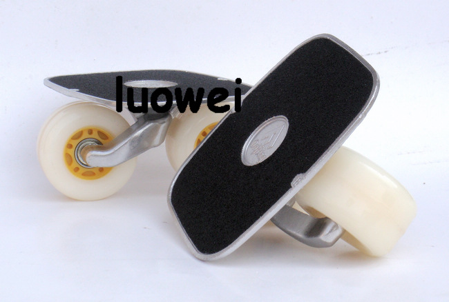 Nhôm hợp kim trôi ván Trượt cực trượt patin trượt ván miễn phí buộc giày đi bộ thế hệ giày phủ sương bảng nhỏ - Trượt băng / Trượt / Thể thao mạo hiểm scooter honda