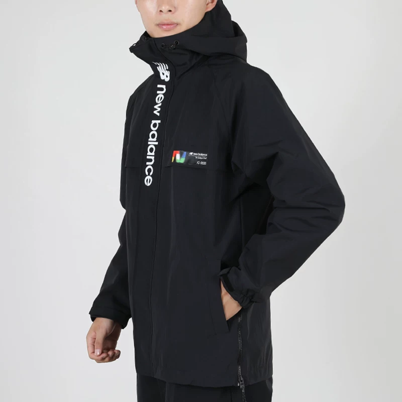 NEW BALANCE [男子运动梭织夹克外套 AMJ03330-BK/ARG]