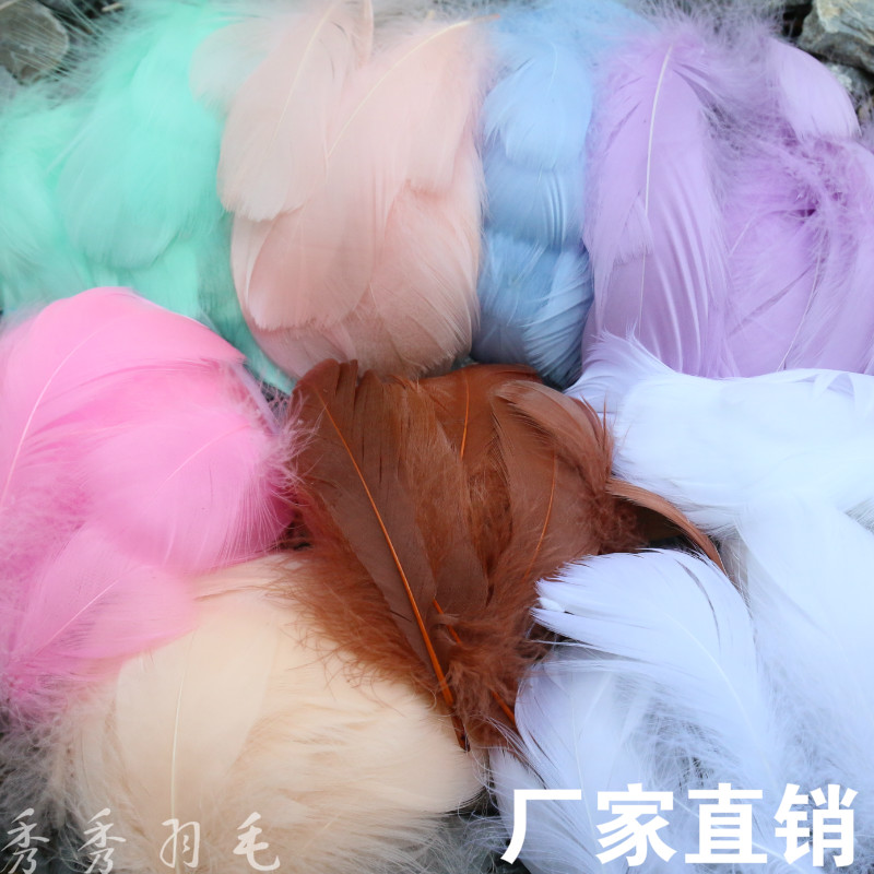 diy floating feathers goose feather stage props Dream catcher Bouquet Garland decoration Bobo ball filler decoration