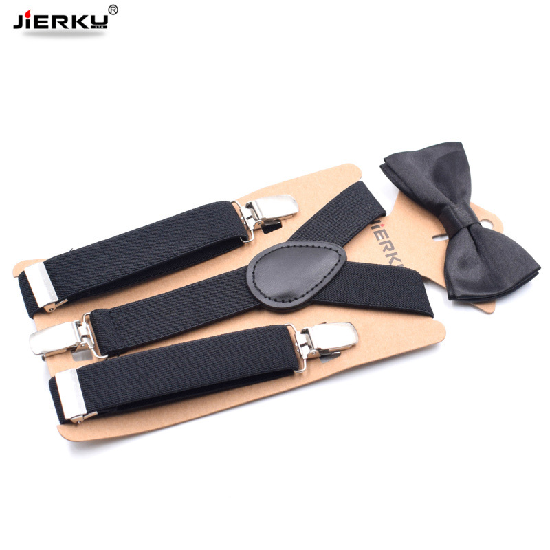 Children's strap clip bow tie set student suspender belt fashion flower boy shoulder strap strap photo show strap