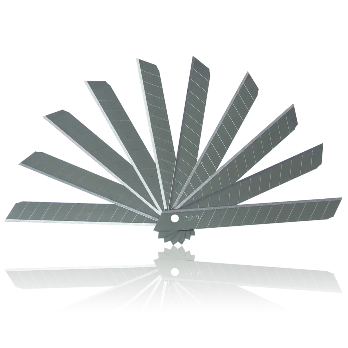 Deli 2012 art knife small 9mm art knife small paper cutting blade sharp and durable warehouse portable art knife blade Express wallpaper blade Student manual blade 10 pieces