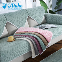 Love Youlive Winter plush sofa cushion thickened minimalist modern Chinese anti-slip cushion sofa cover cloth art sofa towels