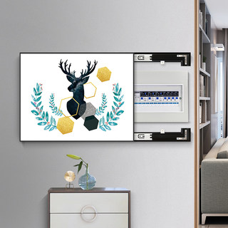 Nordic Wall-Mounted Meter Box Decorative Painting, Distribution Box Cover Painting, Living Room Mural, Switch and Circuit Breaker Box Hanging Painting, No Drilling Required