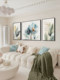 Living room decorative painting, modern minimalist sofa background wall hanging painting, light luxury mural, atmospheric wall painting, high-end triptych