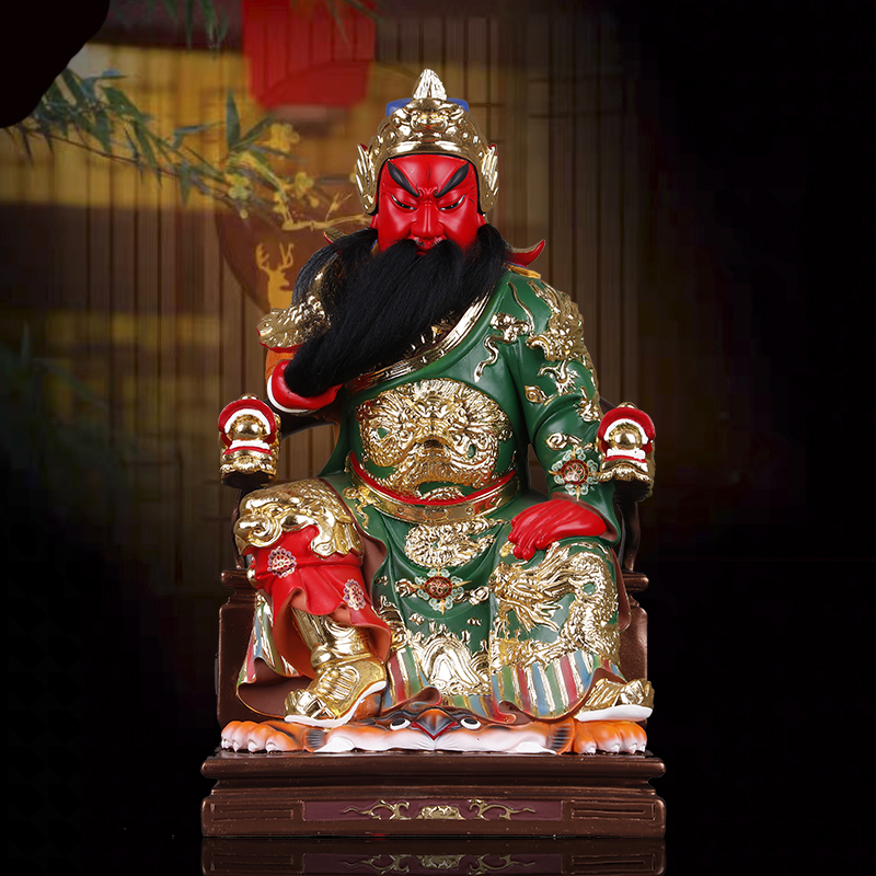 關公武将像 高約48cm Amazon.com: Thcbme 关公像供奉神像家用客厅招财关公摆件武财神
