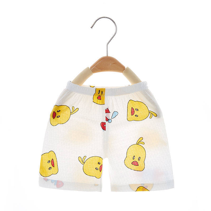 Baby Summer Open Gear Shorts Newborn Baby Pure Cotton Pants Young Children Open Crotch Pants Boy 0 Thin 1 Child 3 years old