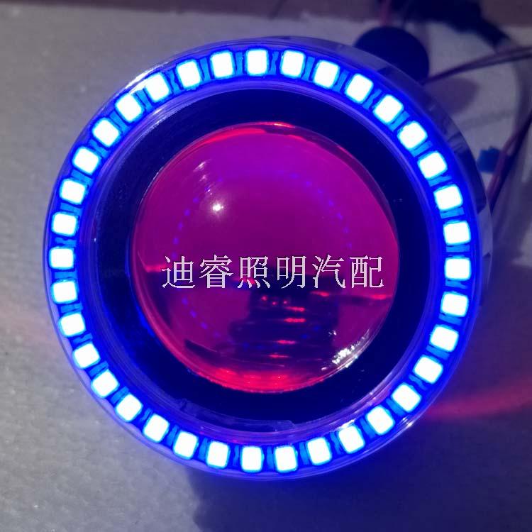 Xe máy Xenon Light Double Light Lens Refit LED Angel Eye Devil Eye 2.5 Inch Không phá hủy - Đèn HID xe máy đèn trắng xe máy