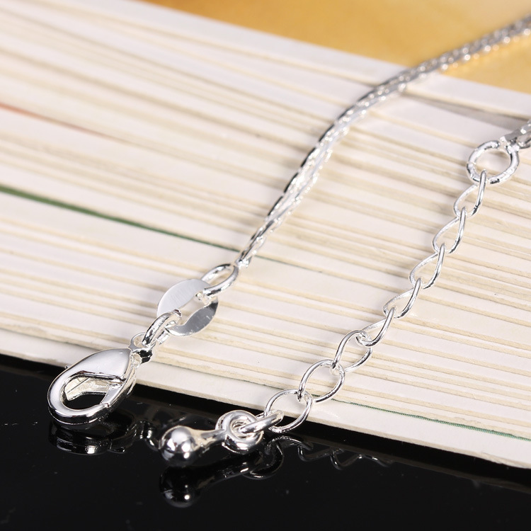 S925 sterling silver vòng chân Hàn Quốc thời trang chuông đơn giản vòng chân nữ trang sức bạc năm nay sợi dây màu đỏ vòng chân