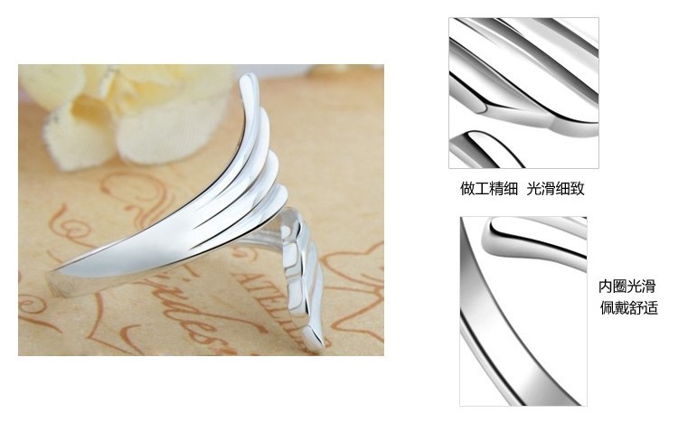 Bạc 925 sterling phụ nữ Hàn Quốc Phiên bản Hàn Quốc của trang sức thời trang cá heo dễ thương mở miệng nhẫn kim cương nhẫn nhẫn nhẫn nhẫn cặp vàng 18k