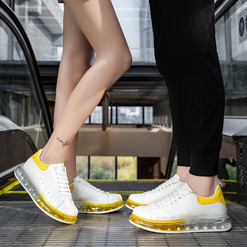 Men's shoes 2022 new spring and autumn Korean version trendy air cushion running shoes sports casual lovers small white shoes breathable and comfortable