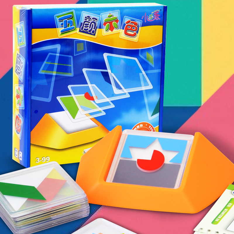Colorful Puzzle Toys Early Education Table Tours Children Space Thinking Shape Logic Jigsaw Puzzle 3-6 years old