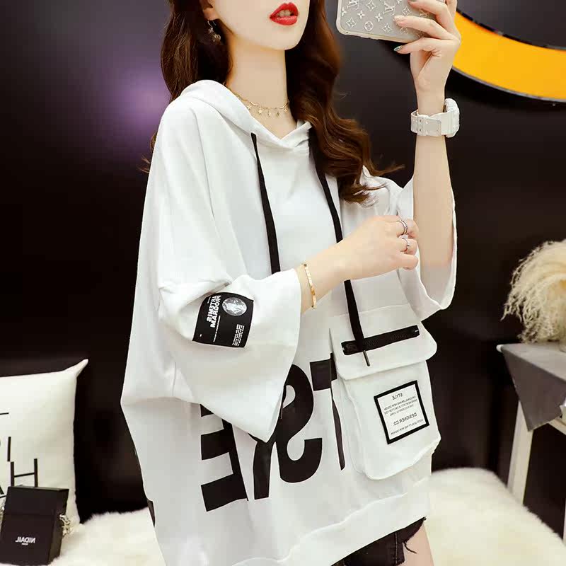 Spring Summer new Lianhood pregnant woman Methodie slim fit small sub short sleeve T-shirt large size easy summer dress blouse jacket