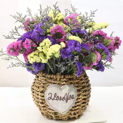Send basket Yunnan Natural dried flower bouquet forget-me-not all over the Sky star real flowers cheng jin sell living room home decoration decoration